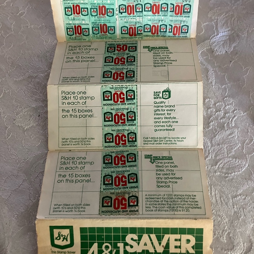 Vintage S&H Green Stamps Saver Book